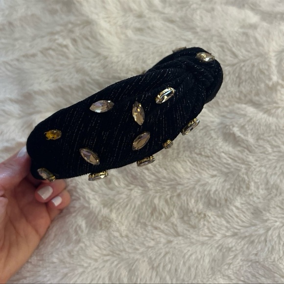Anthropologie embellished headband - black & gold - Picture 5 of 8